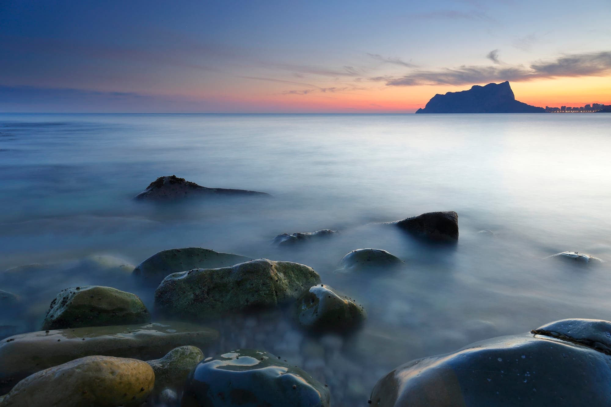 Mi primera larga exposición de paisaje en costa