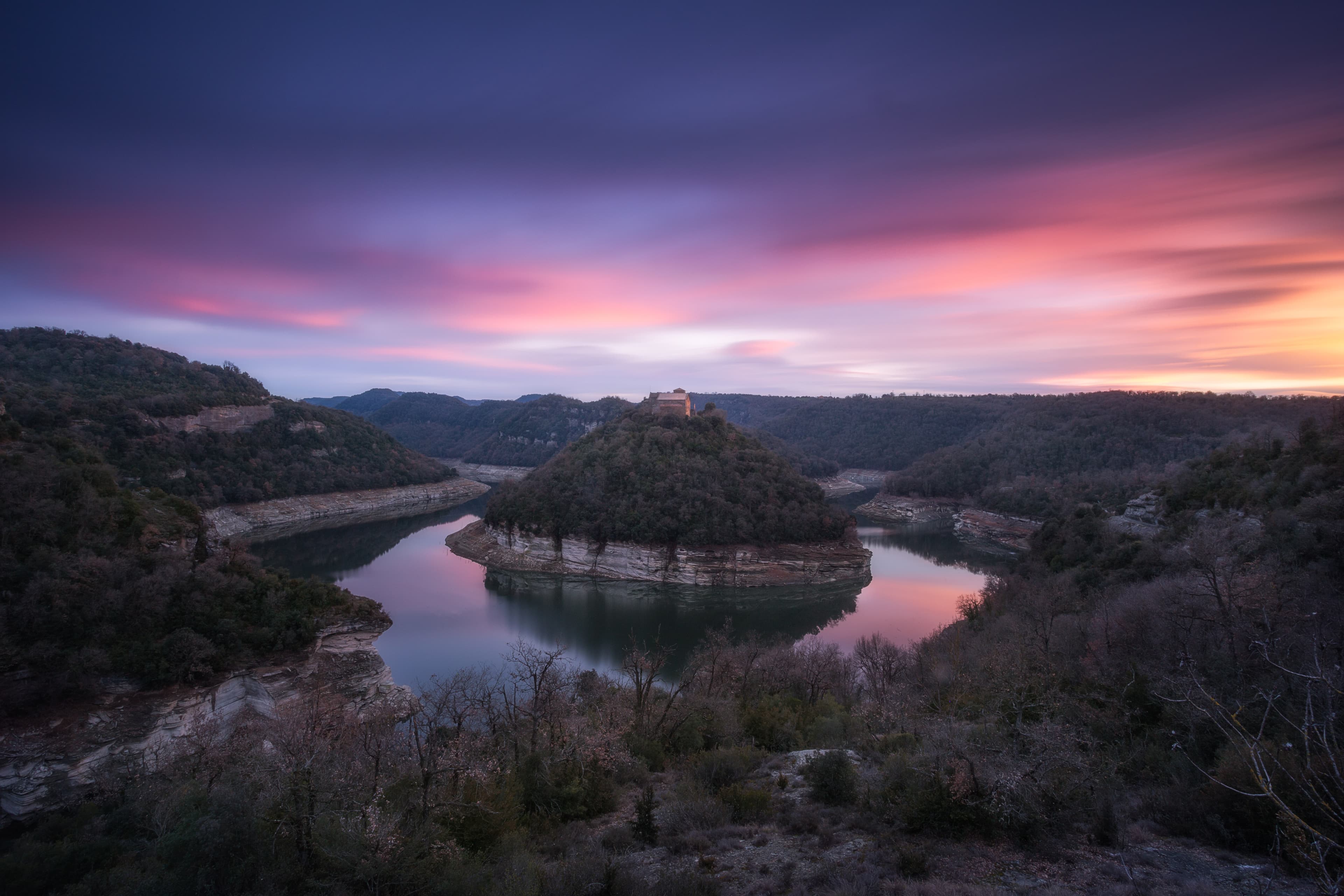 Sunset Colors on the Meander