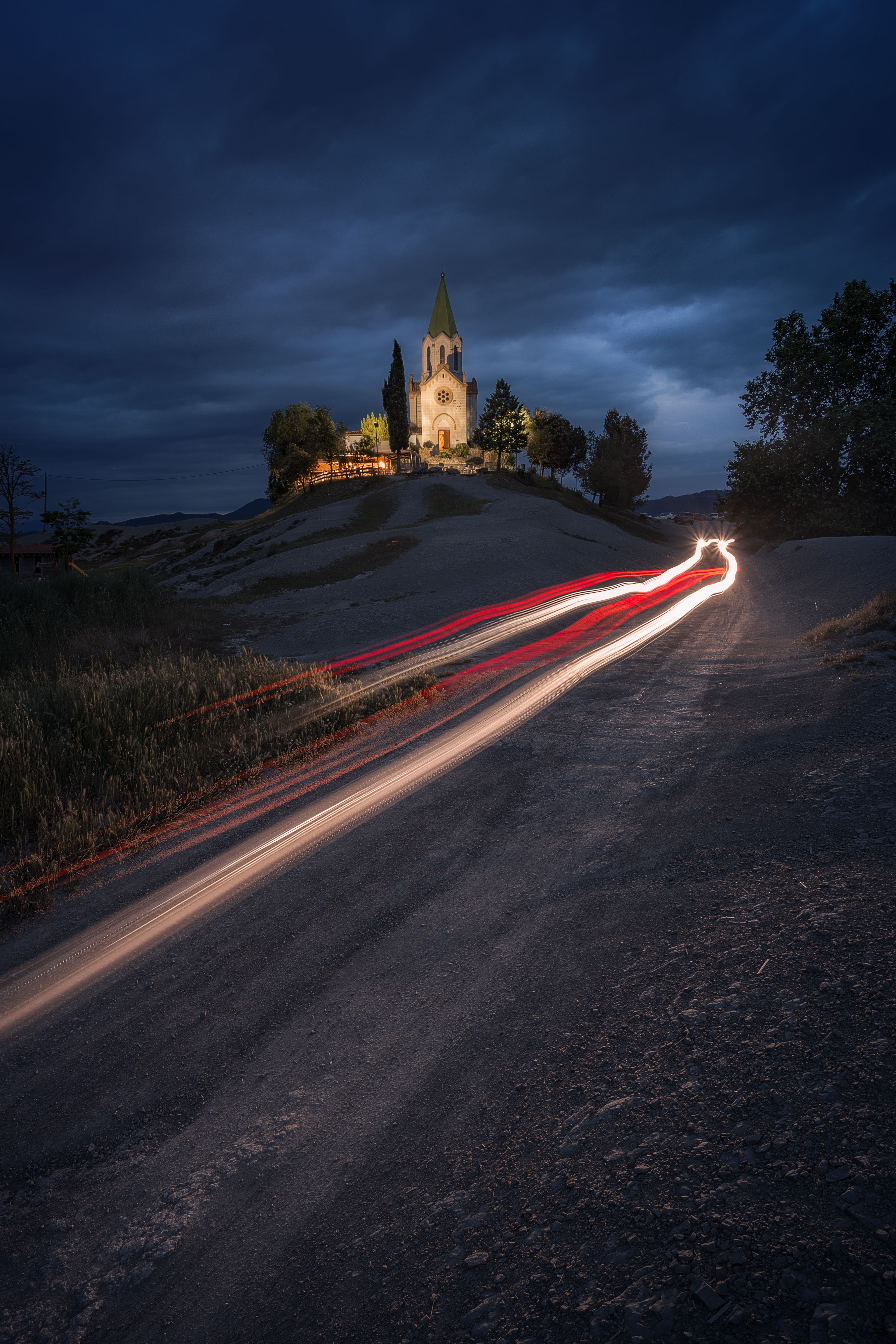 Light Trails at the Sanctuary